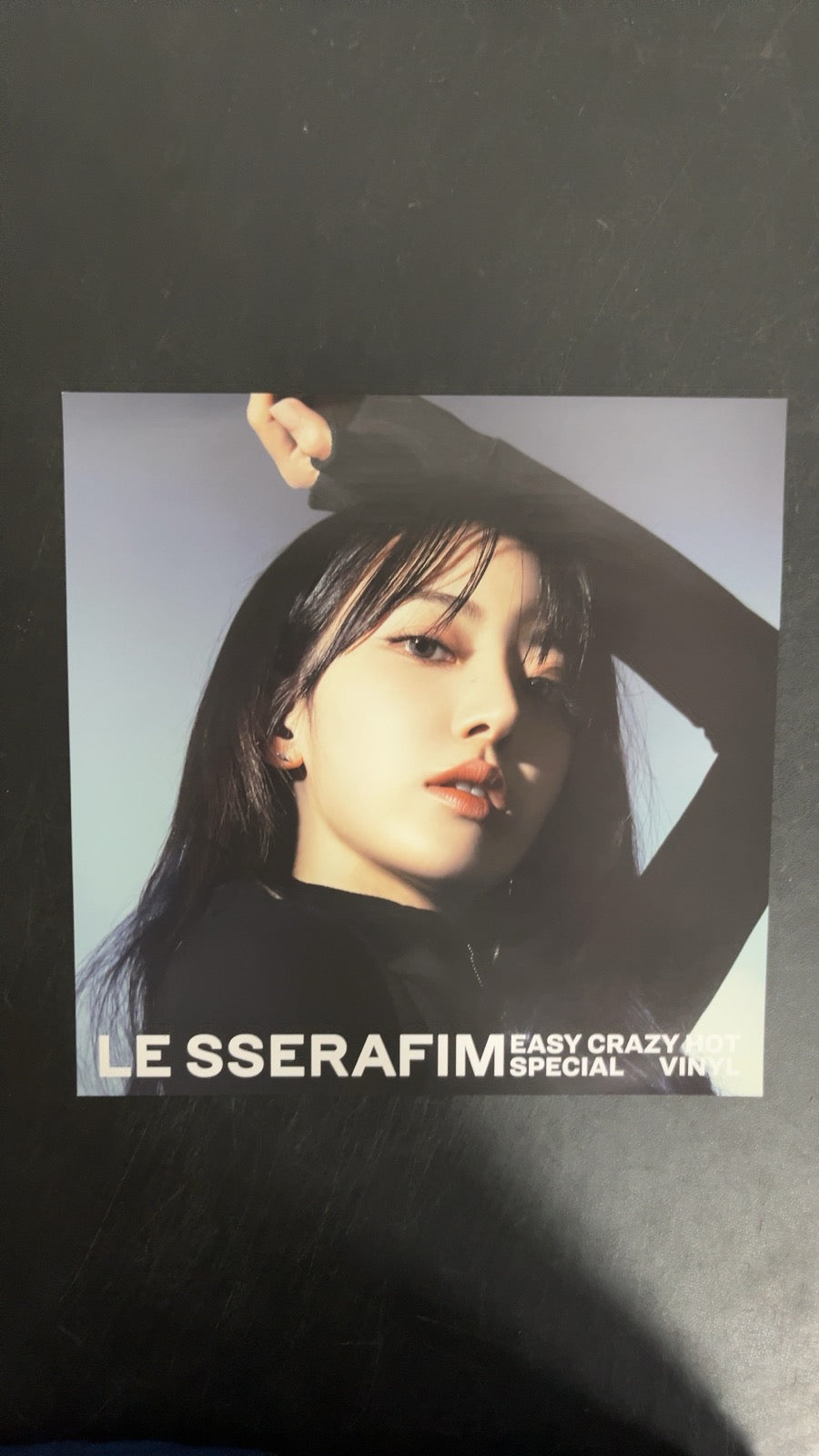 SLEEVE_2B - Le Sserafim - Easy-Crazy-Hot LE Translucent Vinyl USED NOT TESTED