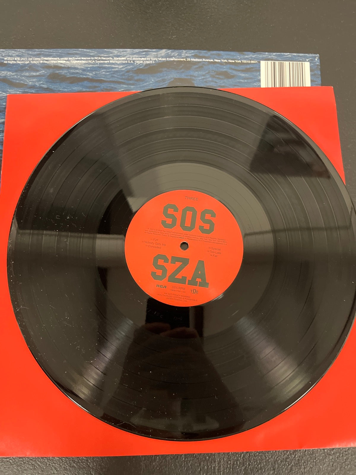 SLEEVE_2B - SZA - SOS Vinyl USED NOT TESTED