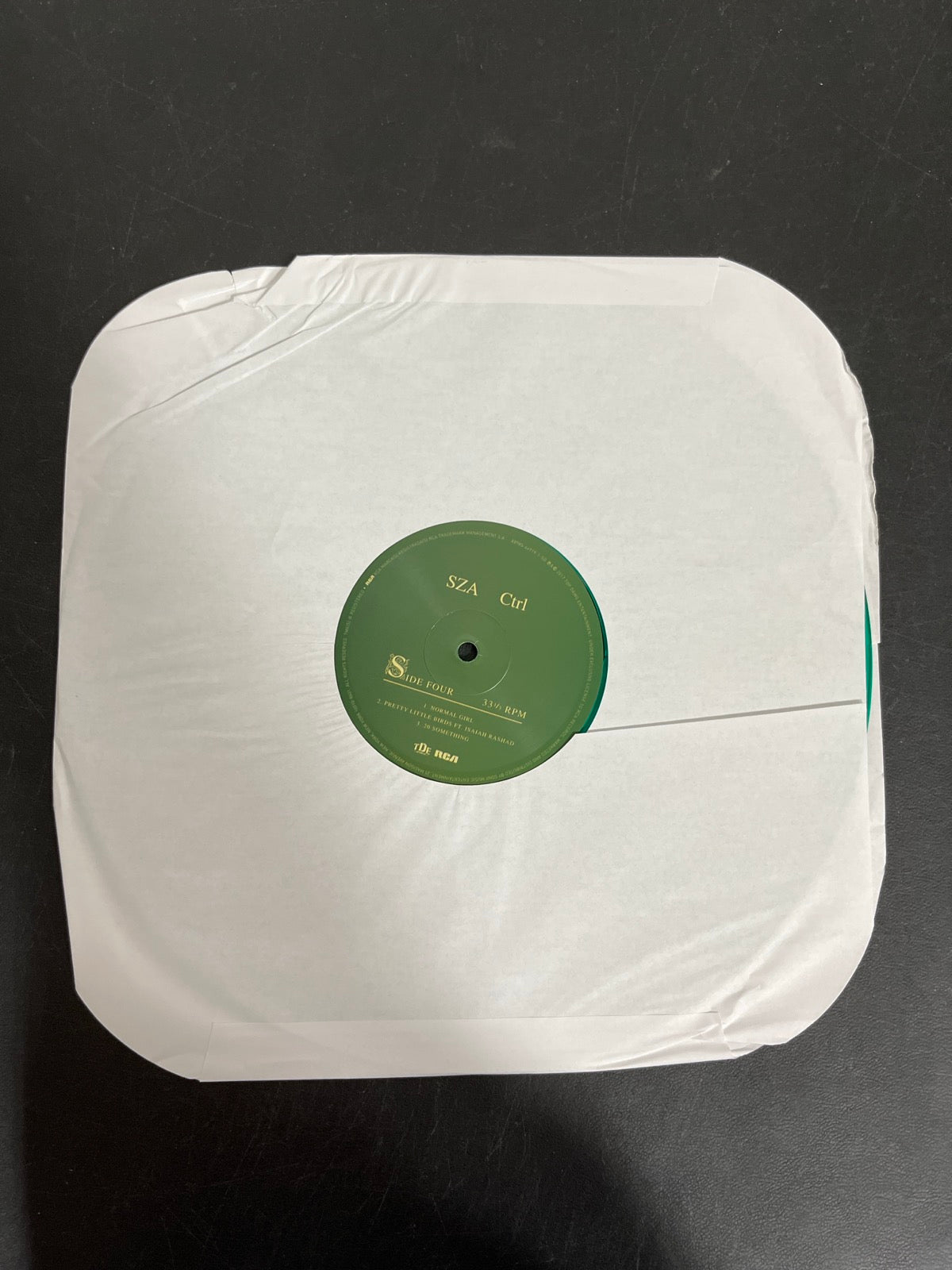 SLEEVE_2B - SZA - Ctrl LE Translucent Green Vinyl USED NOT TESTED