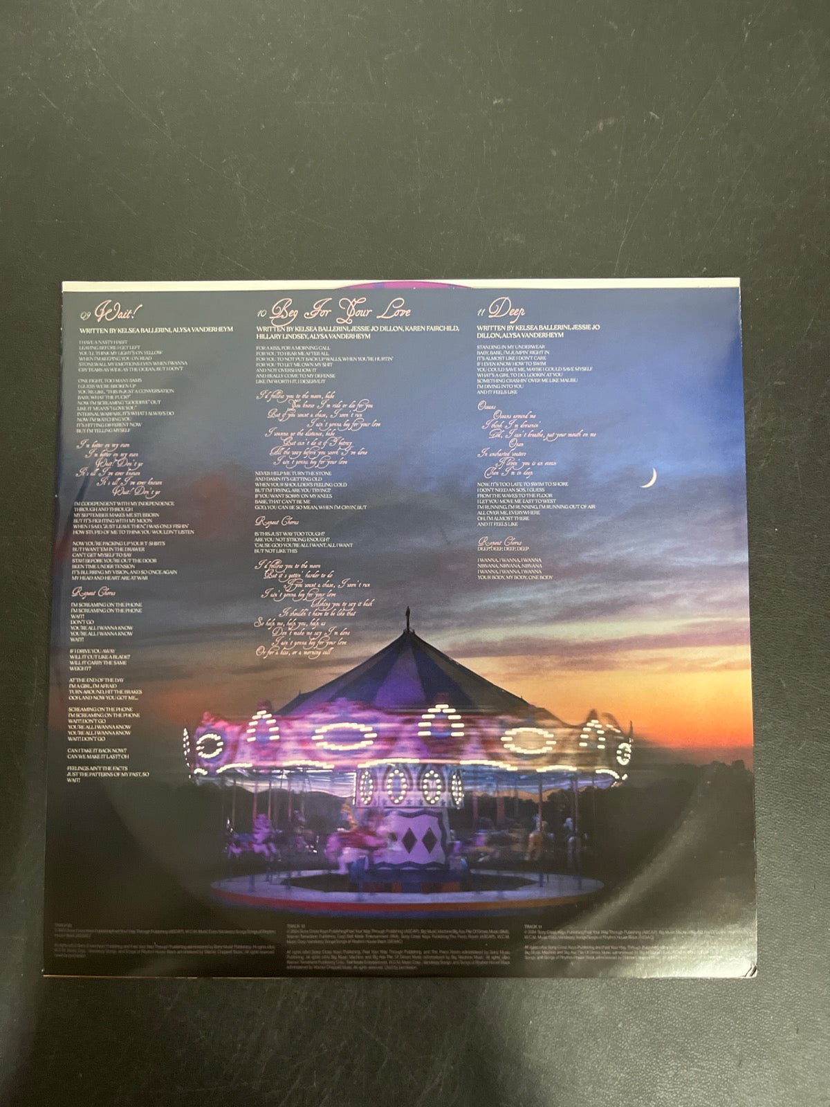 SLEEVE_2B - Kelsea Ballerini - Patterns LE Uncharted Waters Vinyl USED NOT TESTED