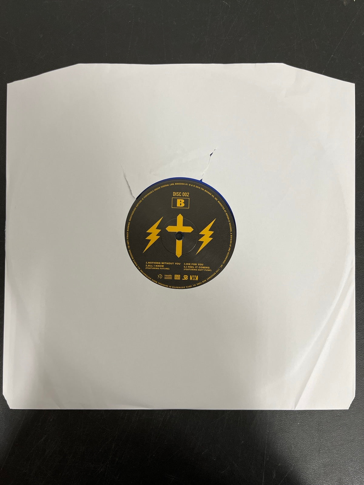 SLEEVE_2B - The Weeknd - Starboy LE Blue Vinyl USED NOT TESTED