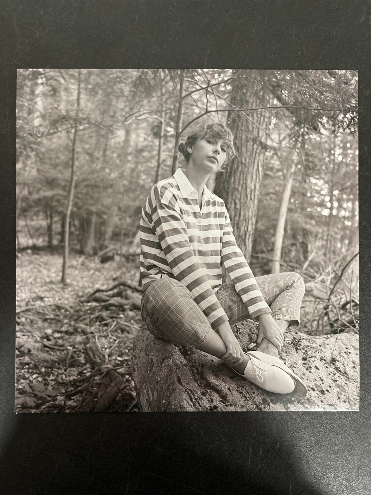 SLEEVE_2B - Taylor Swift - Folklore LE Red Etched Vinyl USED NOT TESTED