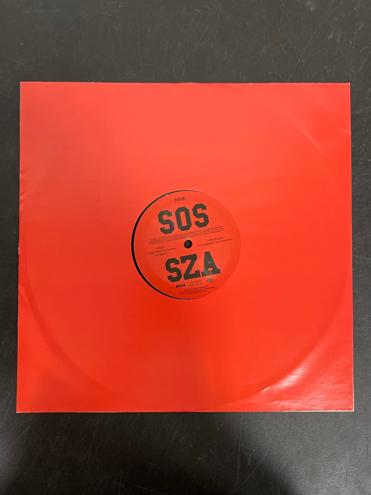 SLEEVE_2B - SZA - SOS LE Vinyl USED NOT TESTED