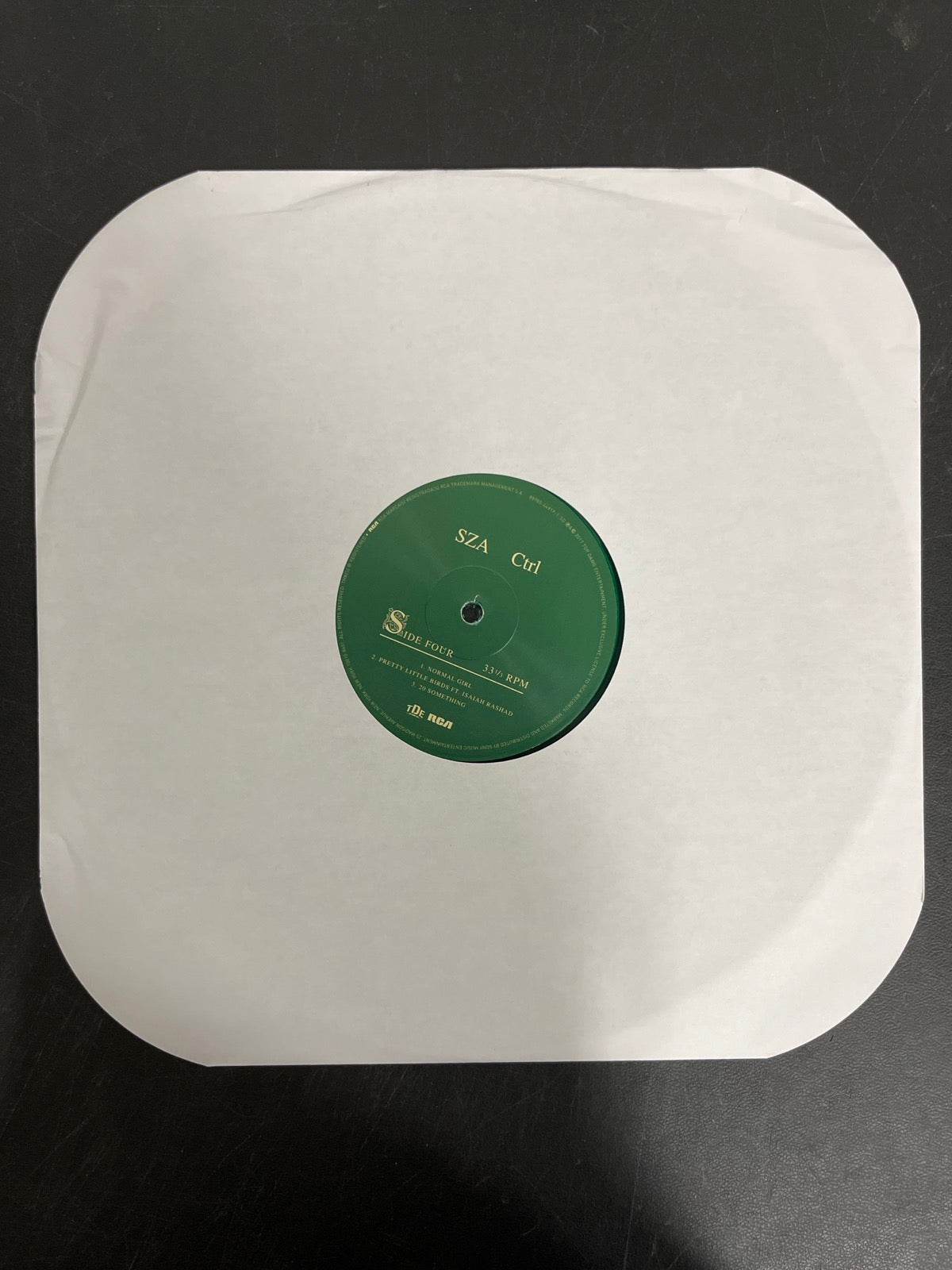 SLEEVE_2B - SZA - Ctrl LE Translucent Green Vinyl USED NOT TESTED
