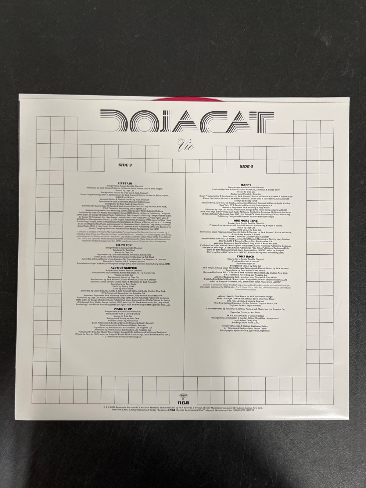 SLEEVE_2B - Doja Cat - Vie LE Magenta Vinyl USED NOT TESTED