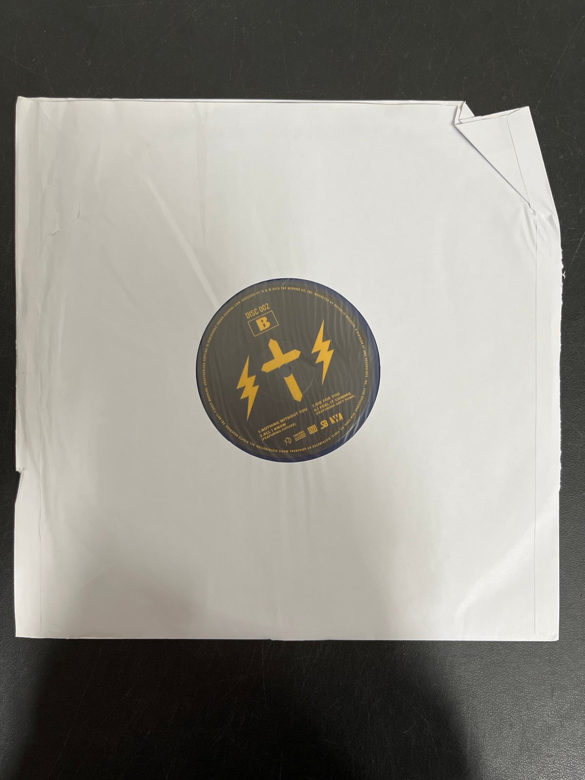 SLEEVE_2B - The Weeknd - Starboy LE Blue Vinyl USED NOT TESTED