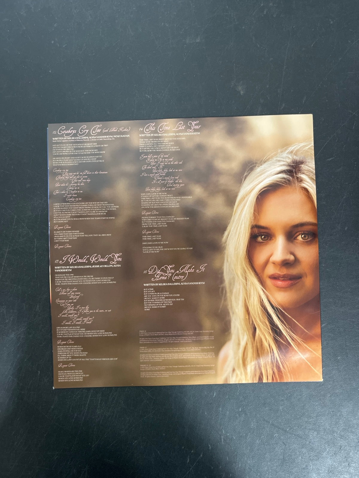 SLEEVE_2B - Kelsea Ballerini - Patterns LE Uncharted Waters Vinyl USED NOT TESTED