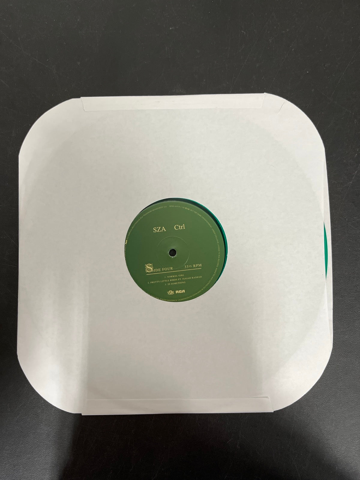 SLEEVE_2B - SZA - Ctrl LE Translucent Green Vinyl USED NOT TESTED