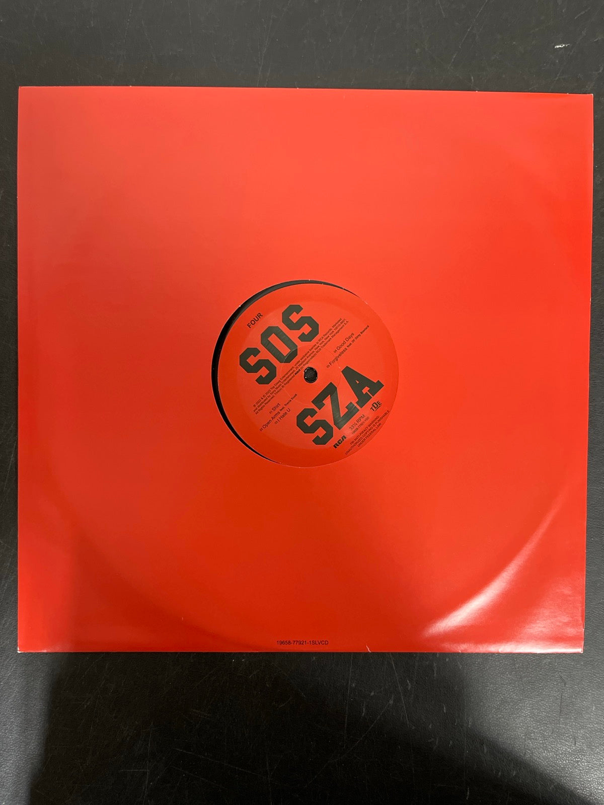 SLEEVE_2B - SZA - SOS LE Vinyl USED NOT TESTED