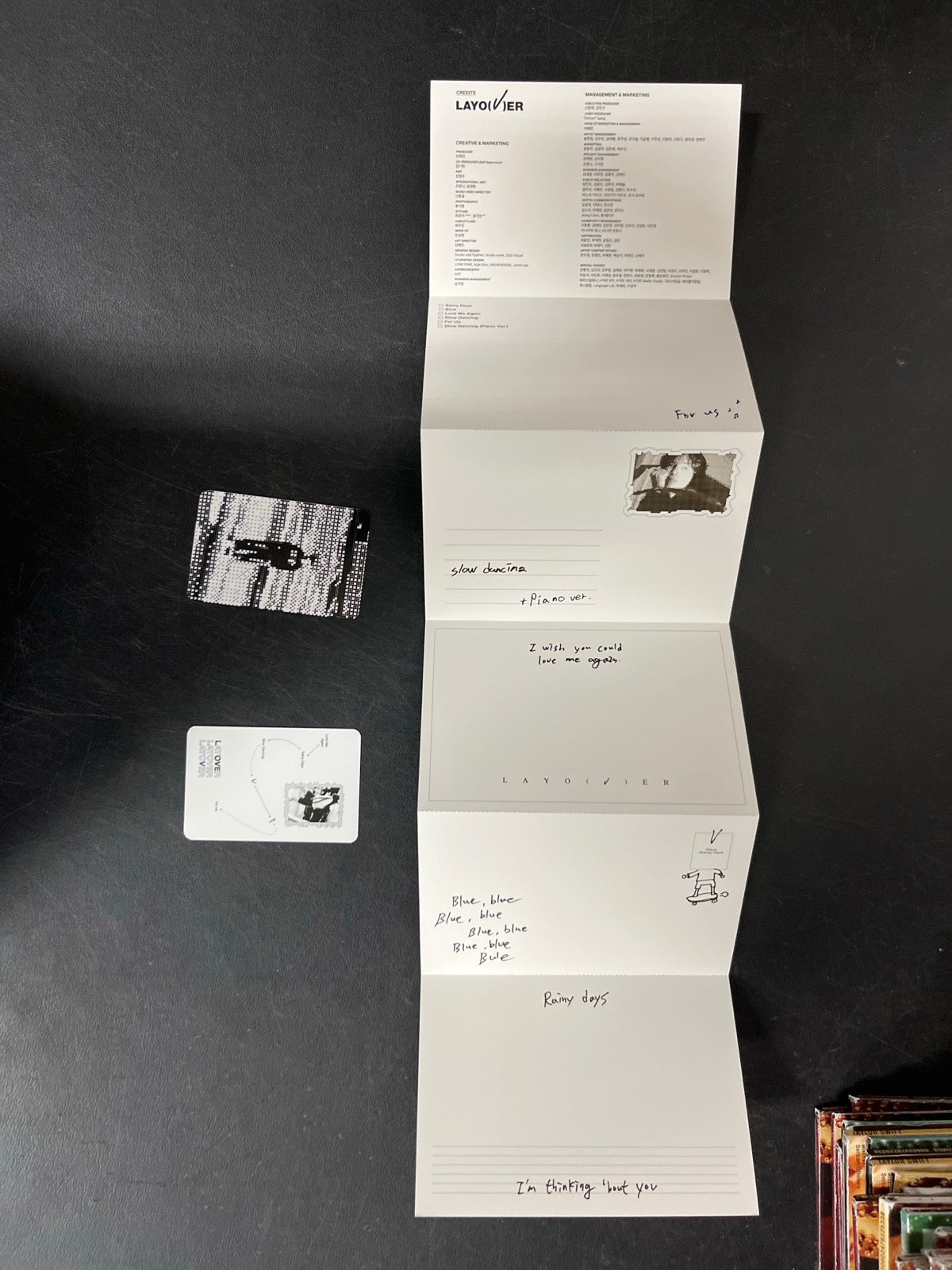 SLEEVE_2B - V (BTS) - Layover LE Gray Vinyl USED NOT TESTED
