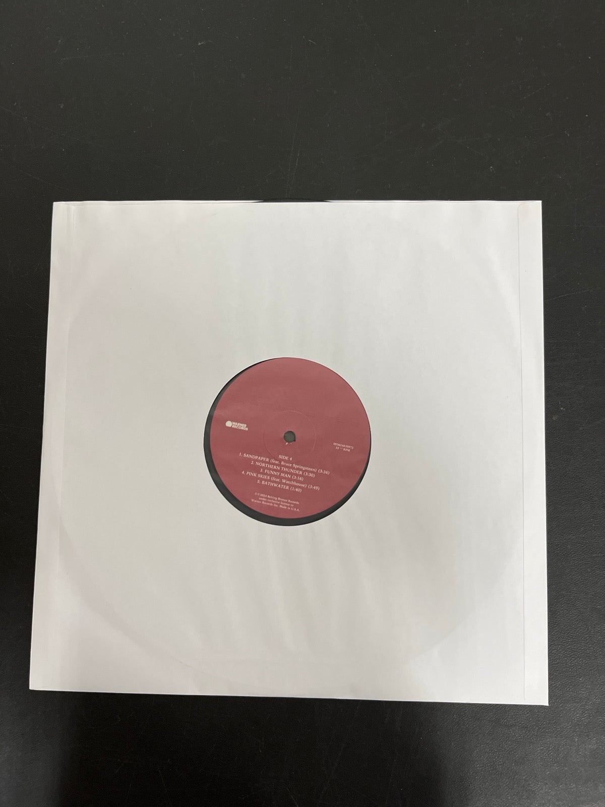SLEEVE_2B - Zach Bryan - The Great America ... Target Exclusive Etched Vinyl USED NOT TESTED