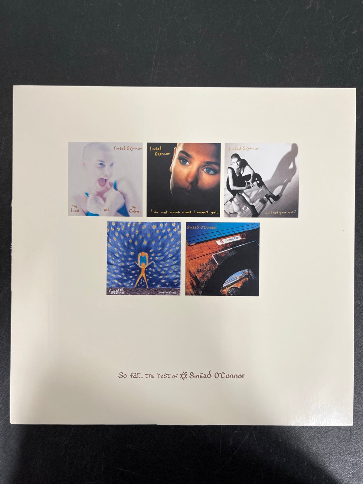 SLEEVE_2F - Sinéad O'Connor - So Far… The Best of ... LE Clear Vinyl USED NOT TESTED