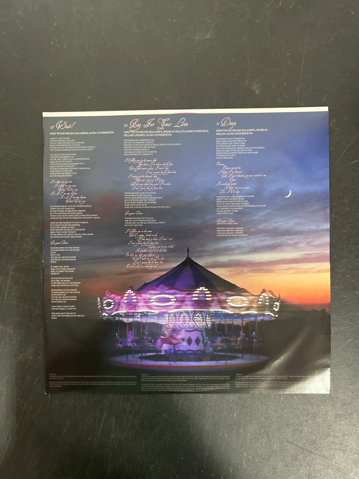 SLEEVE_2F - Kelsea Ballerini - Patterns LE Uncharted Waters Vinyl USED NOT TESTED