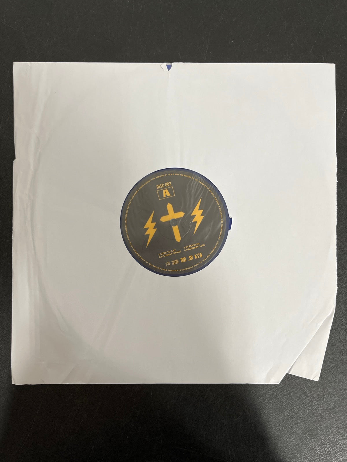 SLEEVE_2F - The Weeknd - Starboy LE Blue Vinyl USED NOT TESTED