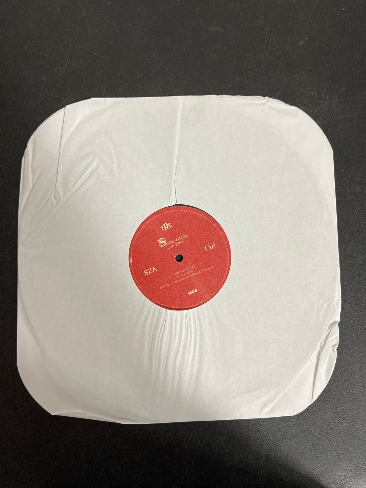 SLEEVE_2F - SZA - Ctrl LE Translucent Green Vinyl USED NOT TESTED