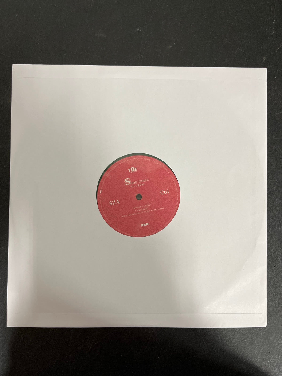 SLEEVE_2F - SZA - Ctrl LE Translucent Green Vinyl USED NOT TESTED