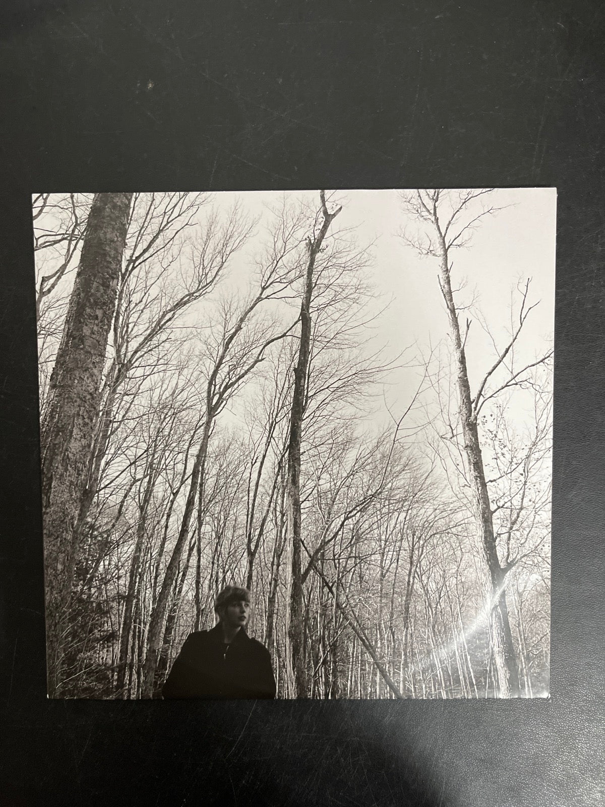 SLEEVE_2F - Taylor Swift - Evermore LE Translucent Red Etched Vinyl USED NOT TESTED