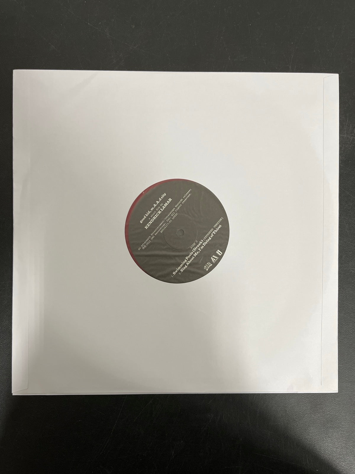 SLEEVE_2F - Kendrick Lamar - good kid, m.A.A.d city LE Red Vinyl USED NOT TESTED
