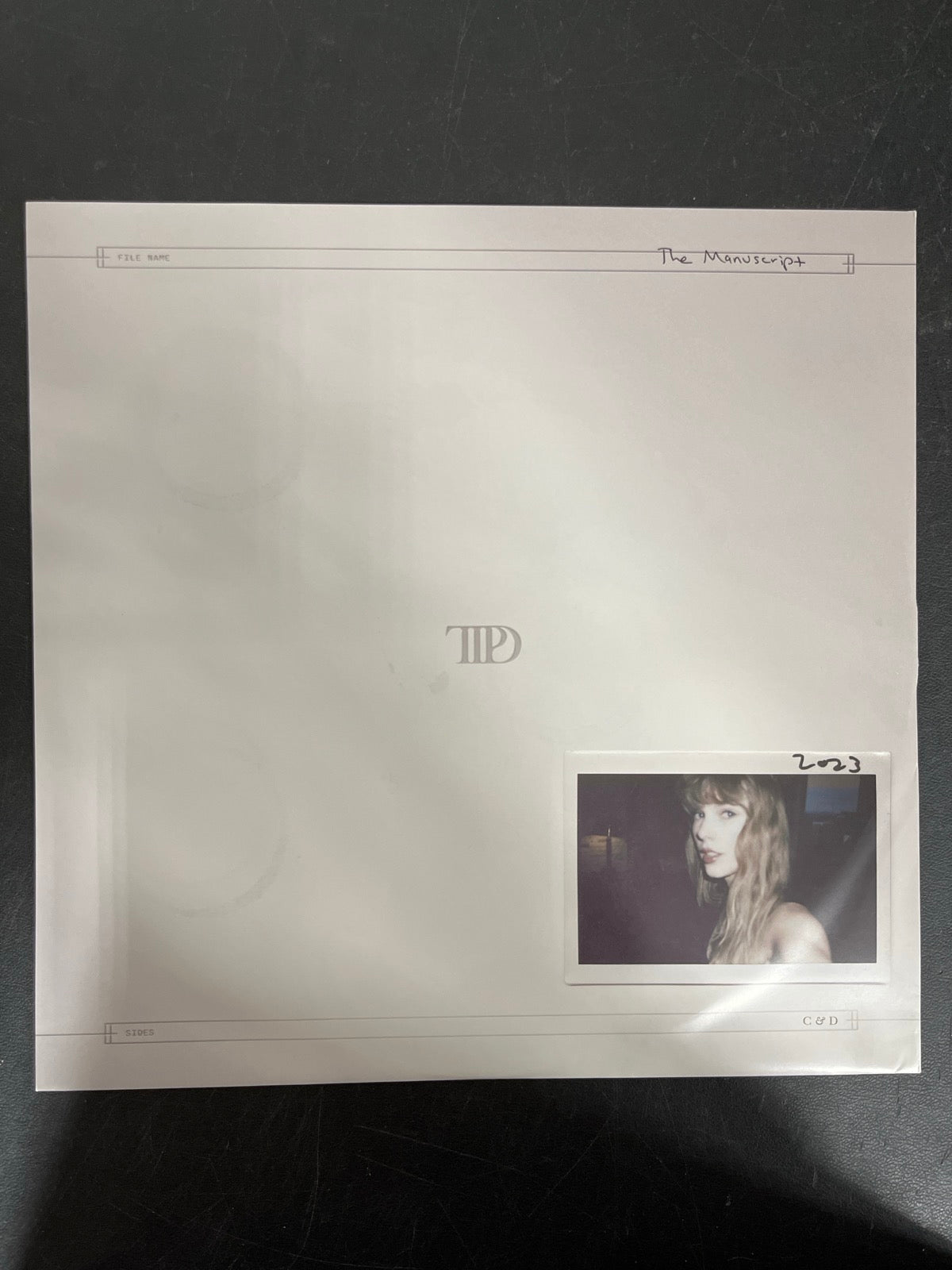 SLEEVE_2F - Taylor Swift - The Tortured ... LE Clear Vinyl USED NOT TESTED