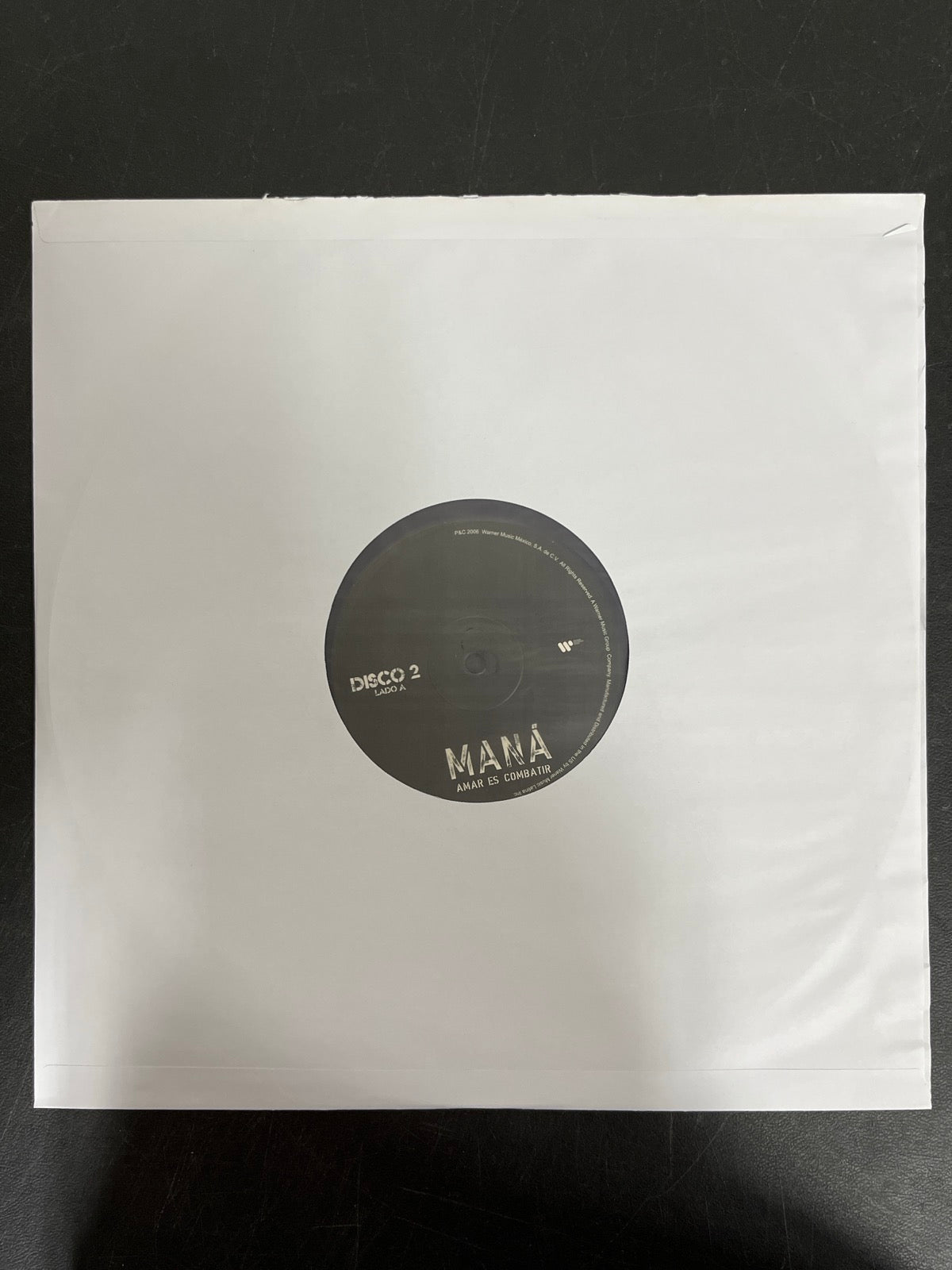 SLEEVE_2F - Maná - Amar Es Combatir LE Purple / Black Vinyl USED NOT TESTED