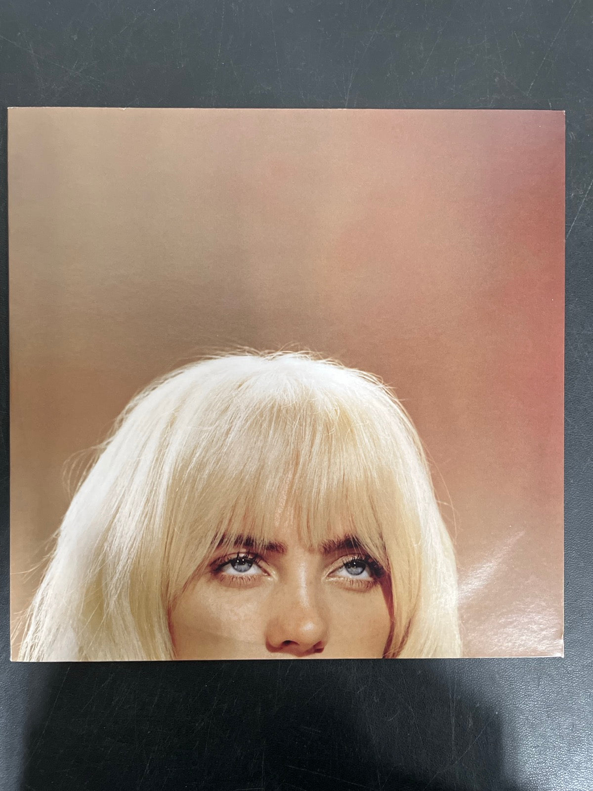 SLEEVE_2F - Billie Eilish - Happier Than Ever LE Light Blue Etched Vinyl USED NOT TESTED