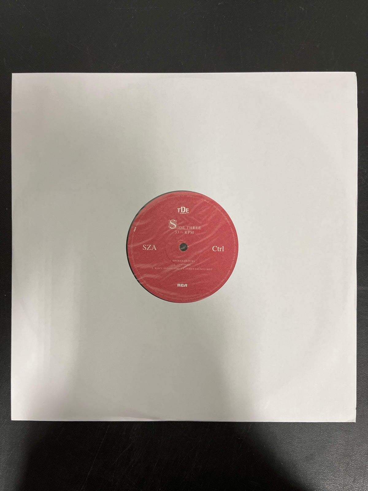 SLEEVE_2F - SZA - Ctrl LE Translucent Green Vinyl USED NOT TESTED