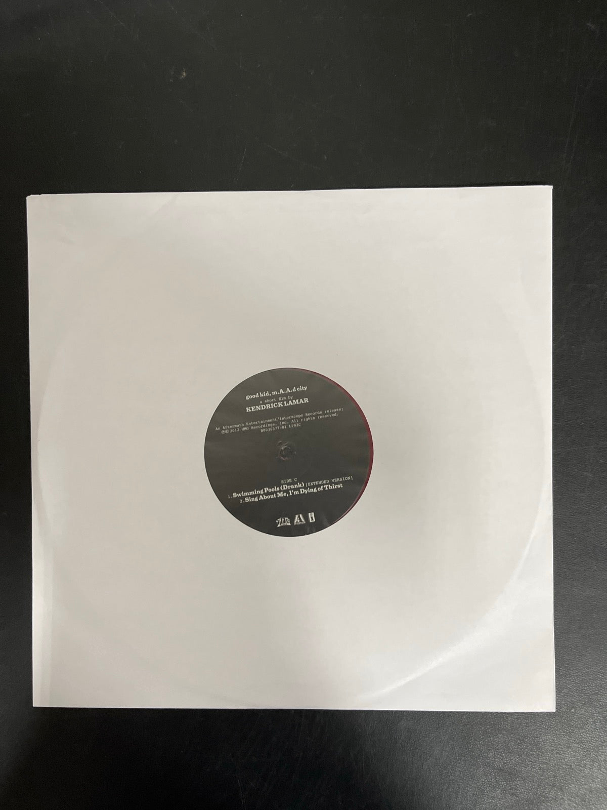SLEEVE_2F - Kendrick Lamar - good kid, m.A.A.d city LE Red Vinyl USED NOT TESTED