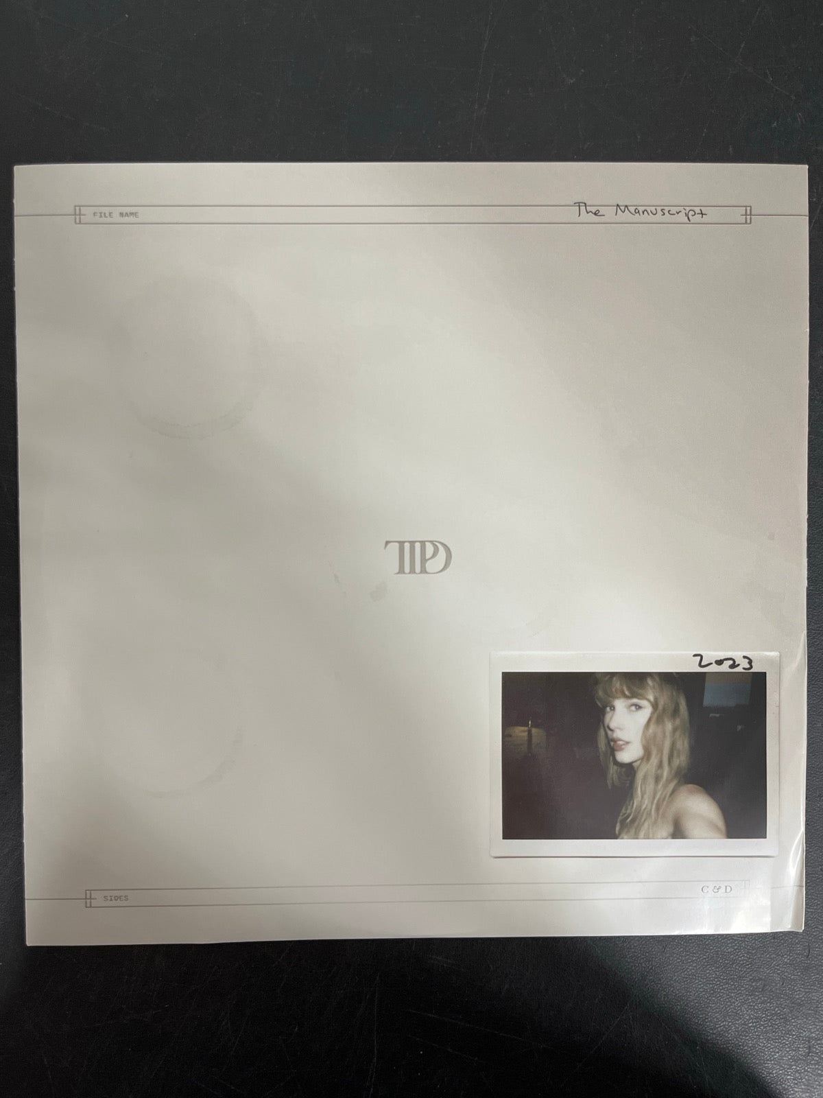 SLEEVE_2F - Taylor Swift - The Tortured ... LE Clear Vinyl SEALED NOT TESTED