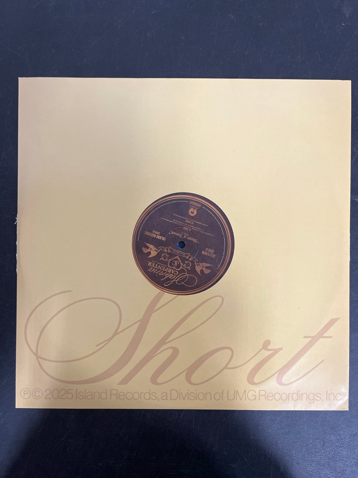 SLEEVE_2F - Sabrina Carpenter - Short N' Sweet LE Deluxe Ed. Blue Vinyl USED NOT TESTED