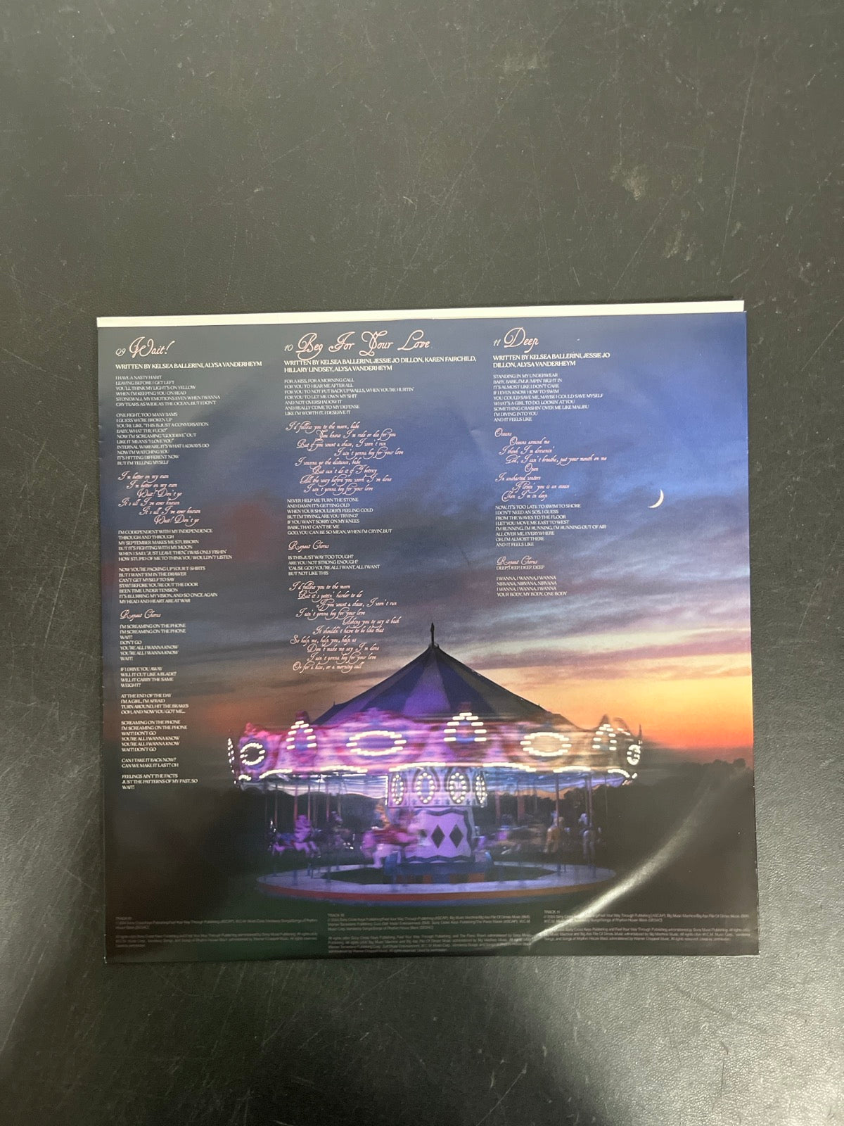 SLEEVE_2F - Kelsea Ballerini - Patterns LE Uncharted Waters Vinyl USED NOT TESTED
