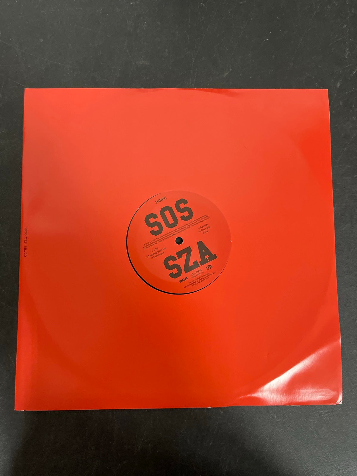 SLEEVE_2F - SZA - SOS LE Vinyl USED NOT TESTED