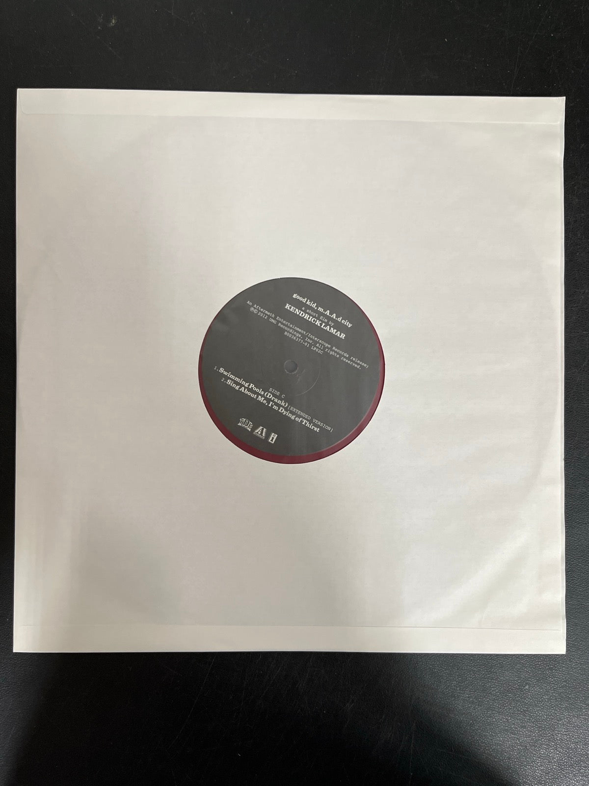 SLEEVE_2F - Kendrick Lamar - good kid, m.A.A.d city LE Red Vinyl USED NOT TESTED