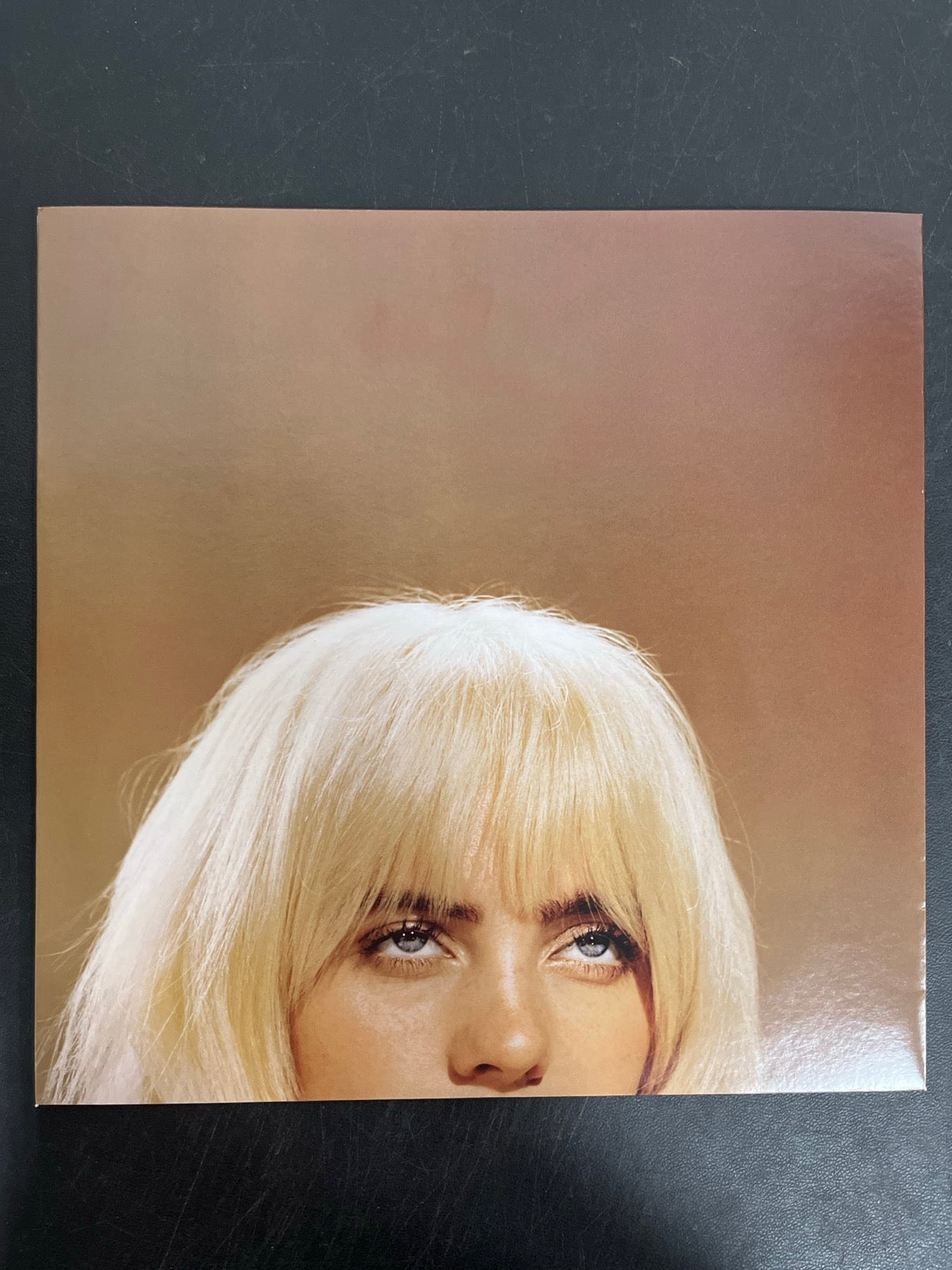 SLEEVE_2F - Billie Eilish - Happier Than Ever LE Light Blue Etched Vinyl USED NOT TESTED