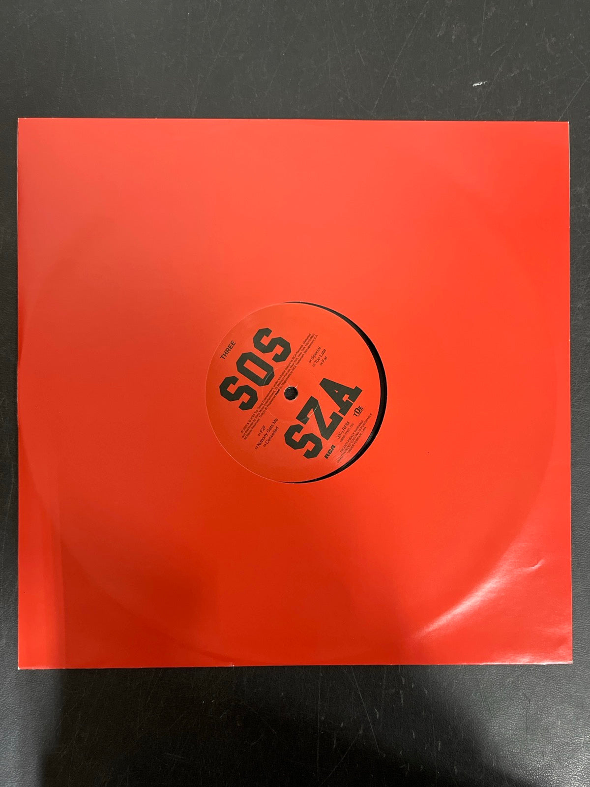 SLEEVE_2F - SZA - SOS LE Vinyl USED NOT TESTED