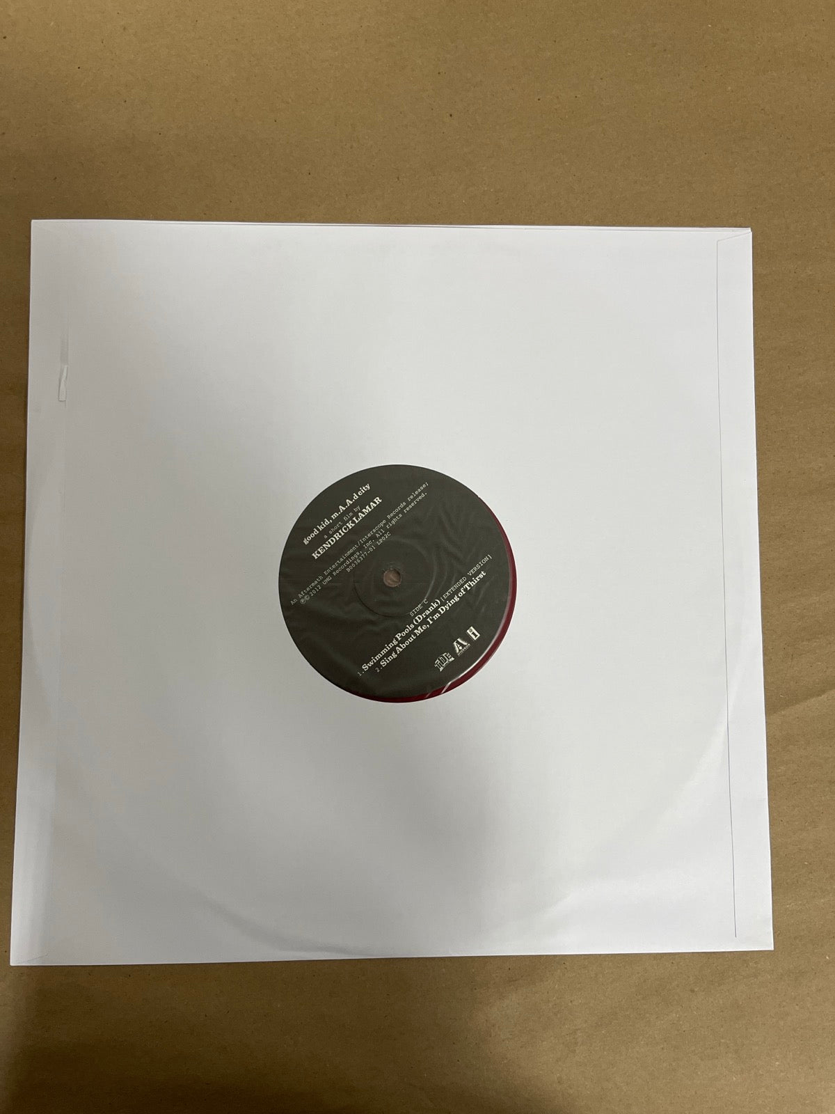 SLEEVE_2F - Kendrick Lamar - good kid, m.A.A.d city LE Red Vinyl USED NOT TESTED