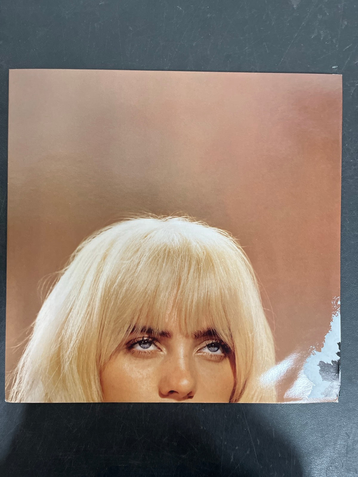 SLEEVE_2F - Billie Eilish - Happier Than Ever LE Light Blue Etched Vinyl USED NOT TESTED