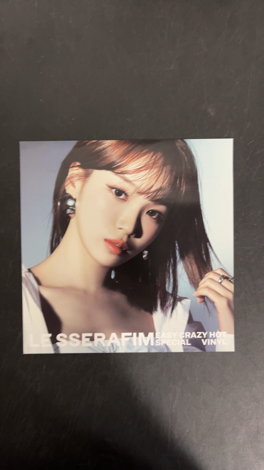 SLEEVE_2F - Le Sserafim - Easy-Crazy-Hot LE Translucent Vinyl USED NOT TESTED