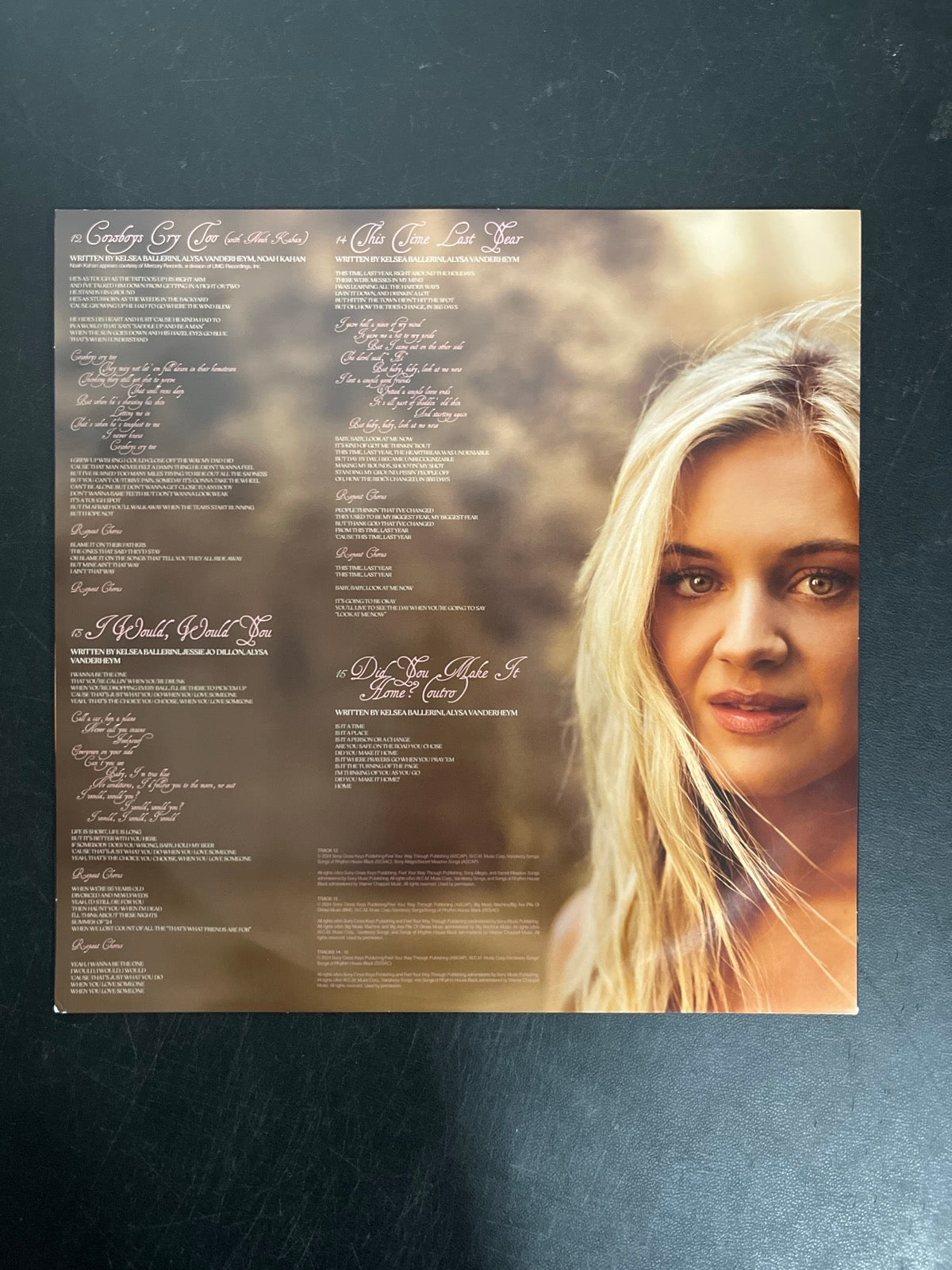 SLEEVE_2F - Kelsea Ballerini - Patterns LE Uncharted Waters Vinyl USED NOT TESTED