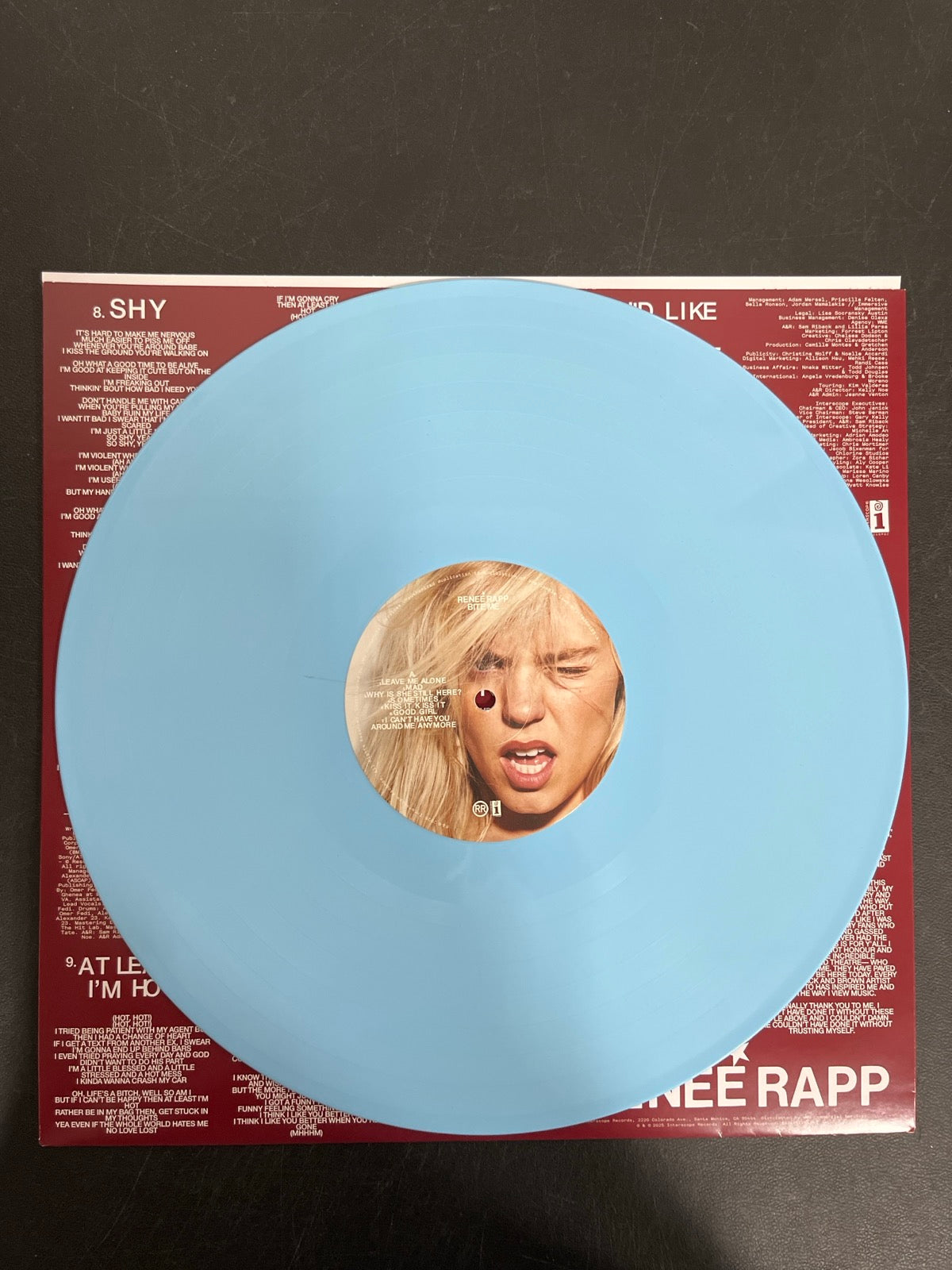 VINYL_1A - Reneé Rapp - Bite Me LE Baby Blue Vinyl USED NOT TESTED