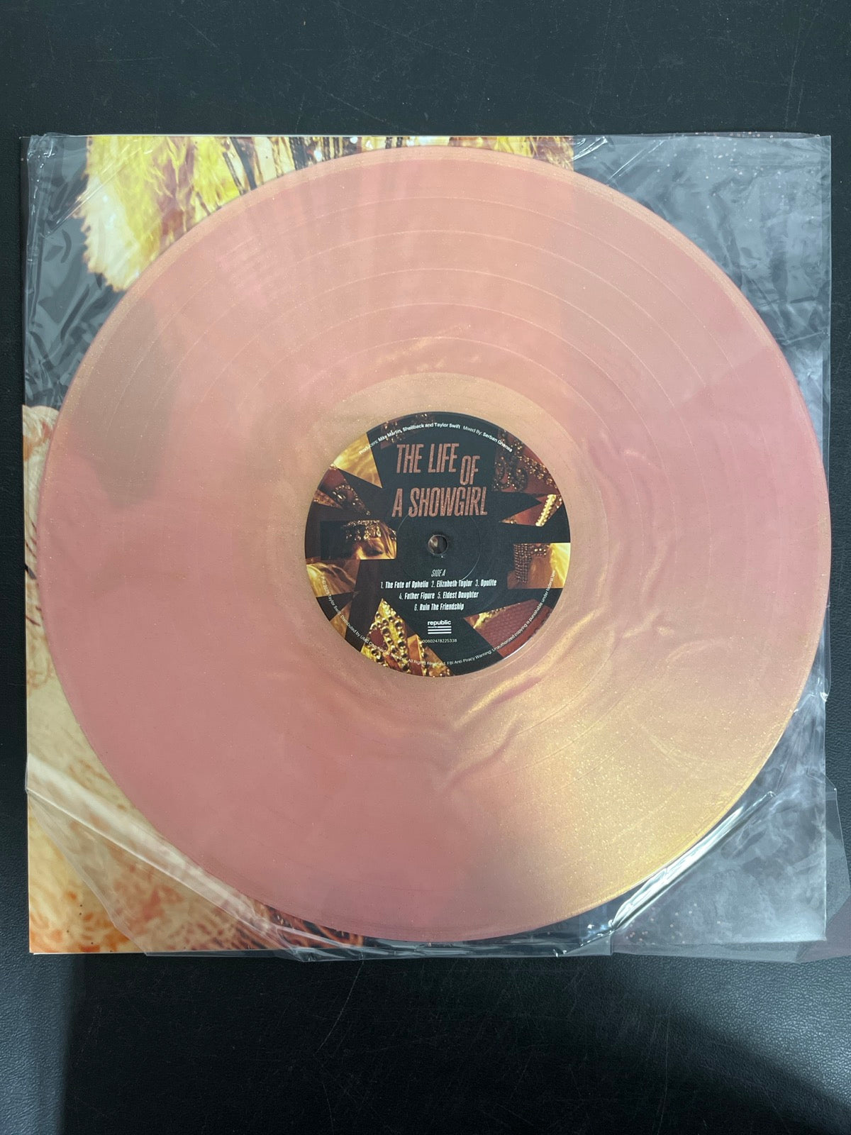 VINYL_1A - Taylor Swift - The Life of a ... LE 180gm Pink Yellow Vinyl USED NOT TESTED