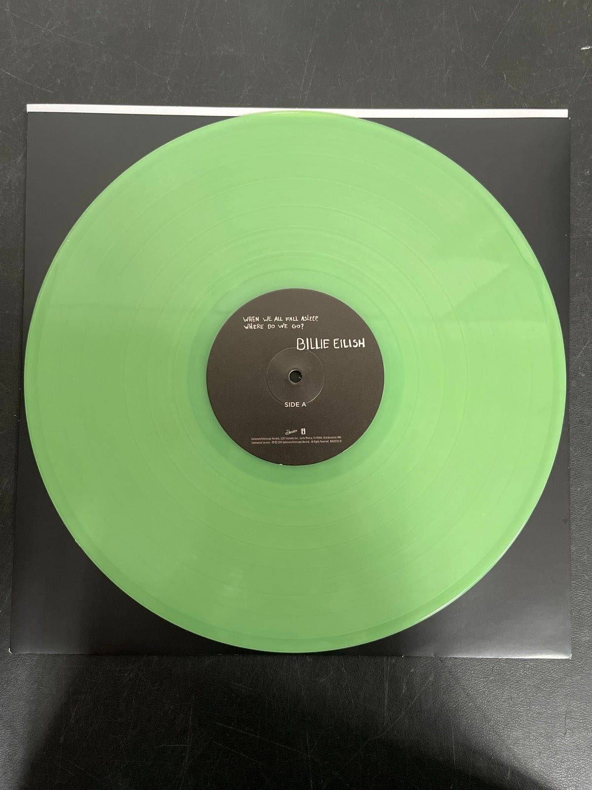 VINYL_1A - Billie Eilish - WHEN WE ALL FALL ... LE Green Vinyl USED NOT TESTED