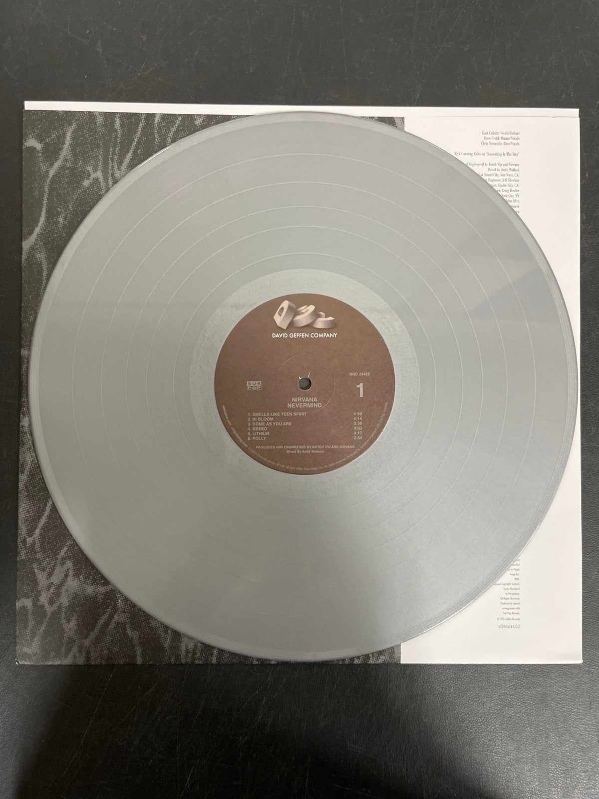 VINYL_1A - Nirvana - Nevermind LE 180gm Metallic Silver Vinyl USED NOT TESTED