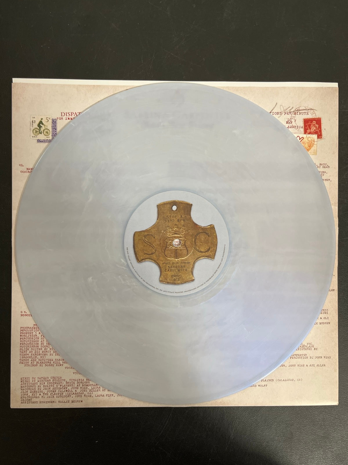 VINYL_1A - Sabrina Carpenter - Man's Best Friend LE White Vinyl USED NOT TESTED