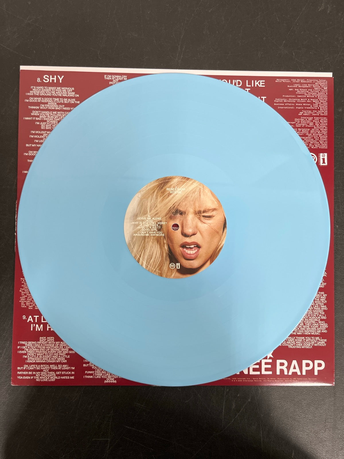 VINYL_1A - Reneé Rapp - Bite Me LE Baby Blue Vinyl USED NOT TESTED
