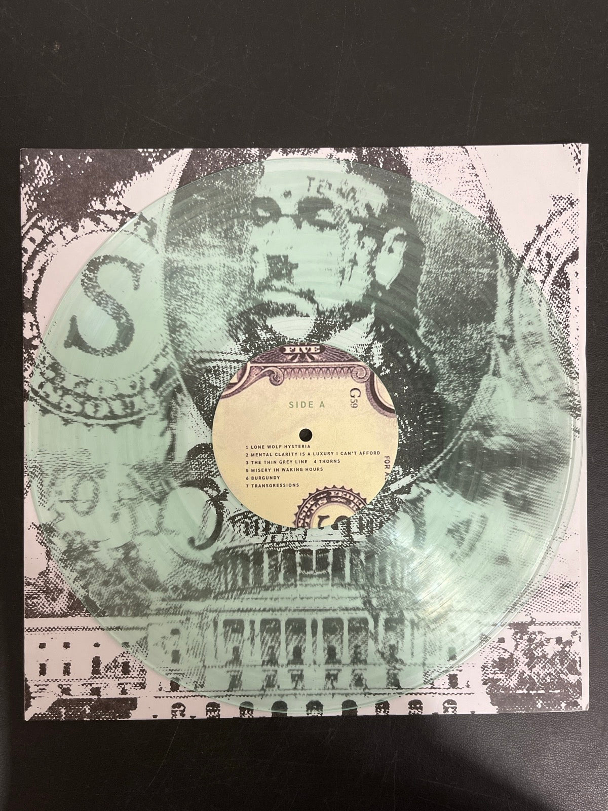 VINYL_1A - $uicideboy$ - New World Depression Clear Vinyl USED NOT TESTED