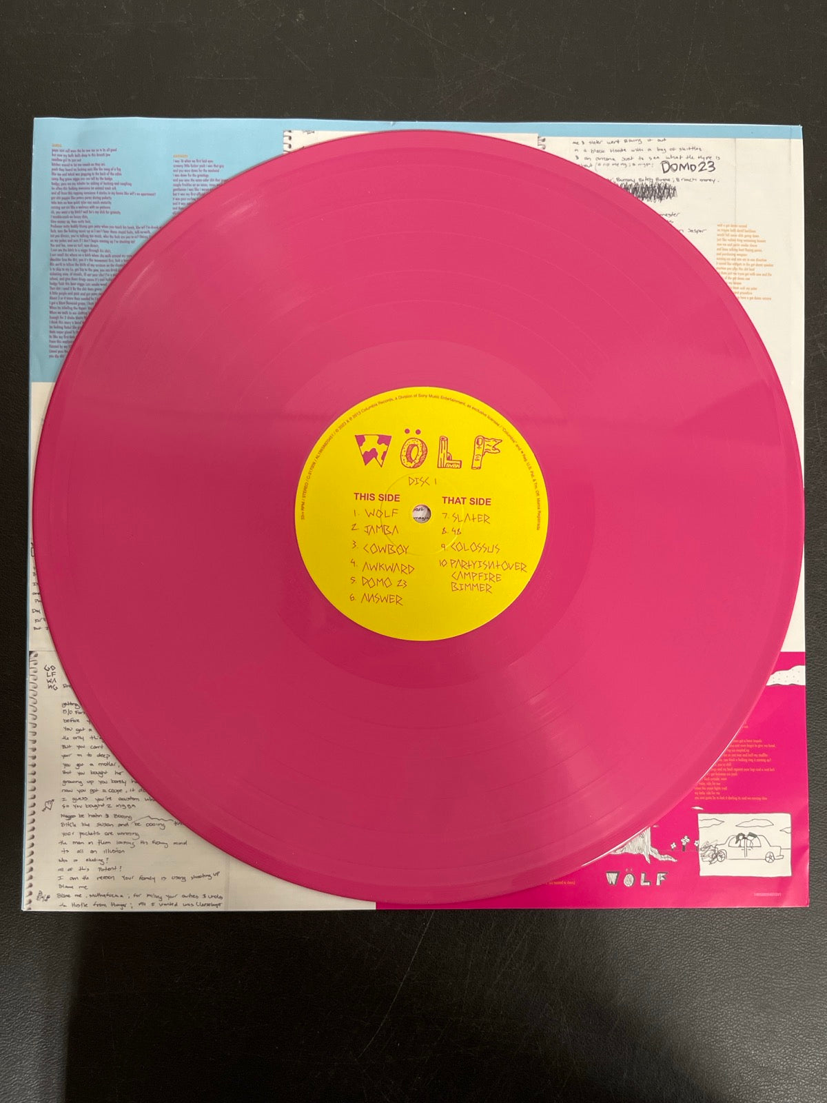 VINYL_1A - Tyler, The Creator - Wolf LE Pink Vinyl USED NOT TESTED