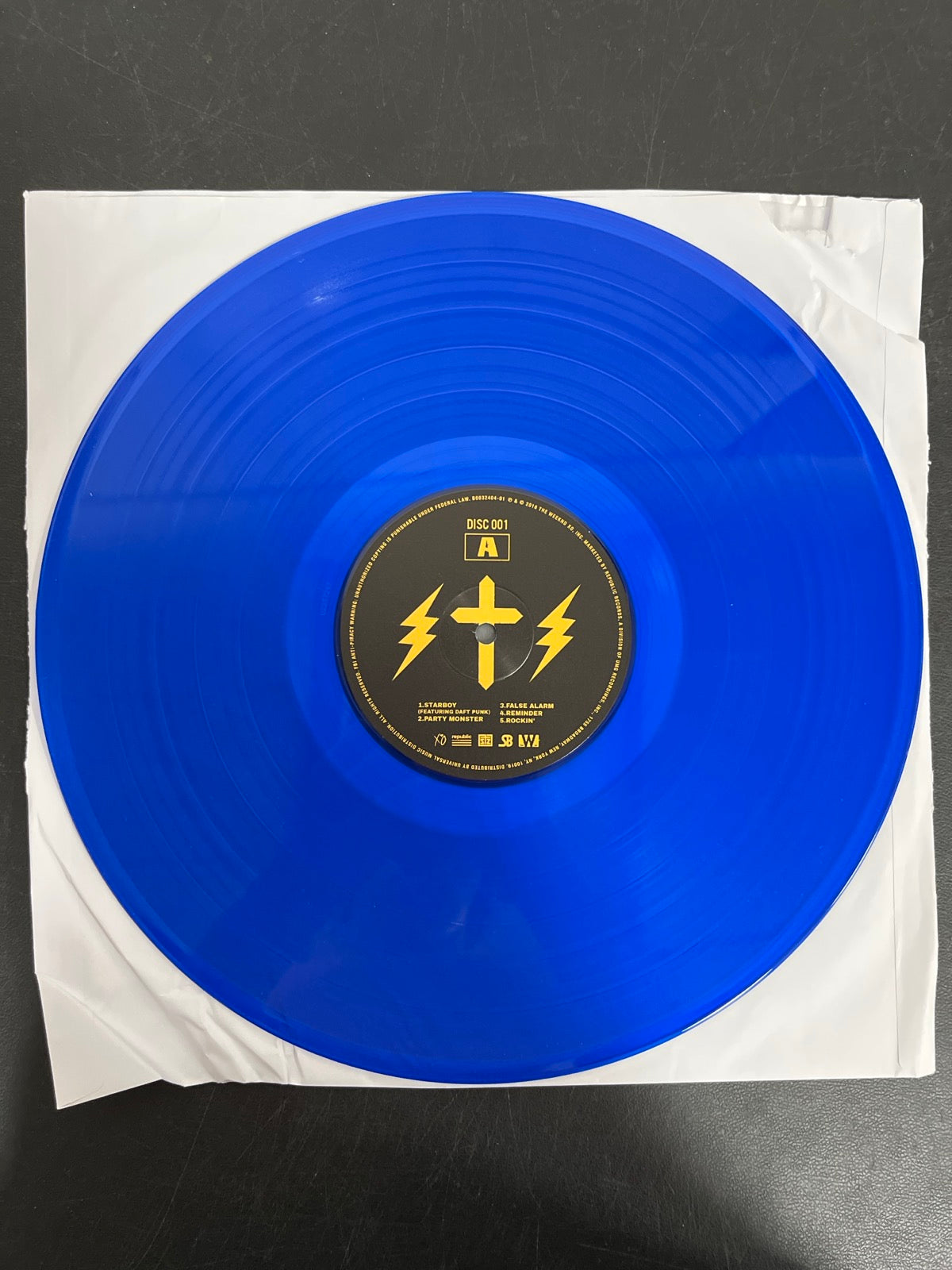 VINYL_1A - The Weeknd - Starboy LE Blue Vinyl USED NOT TESTED