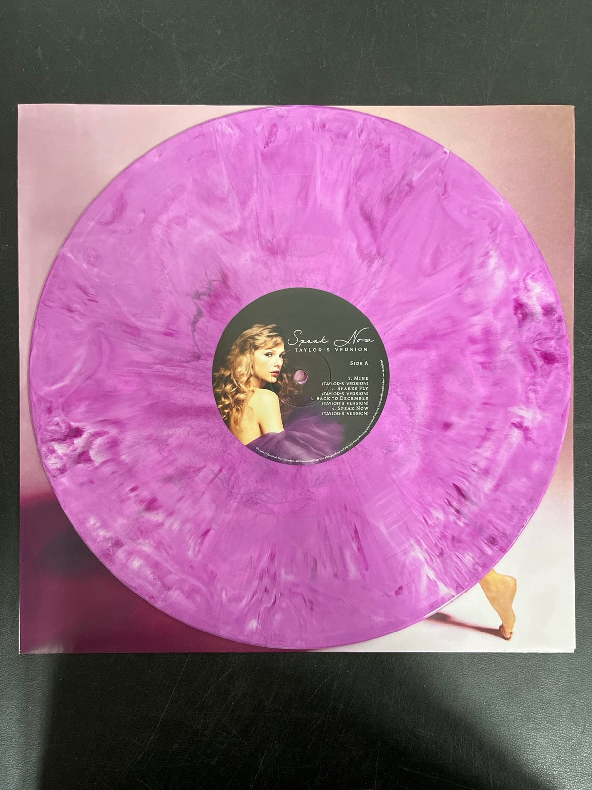 VINYL_1A - Taylor Swift - Speak Now Taylor's Version LE Lilac Marble Vinyl USED NOT TESTED