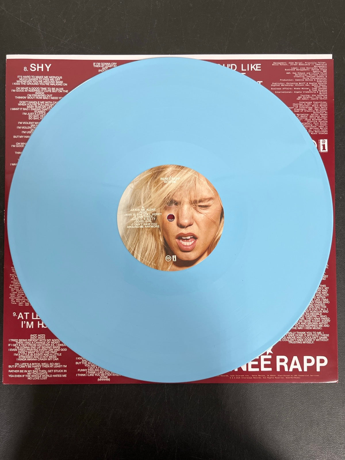 VINYL_1A - Reneé Rapp - Bite Me LE Baby Blue Vinyl USED NOT TESTED