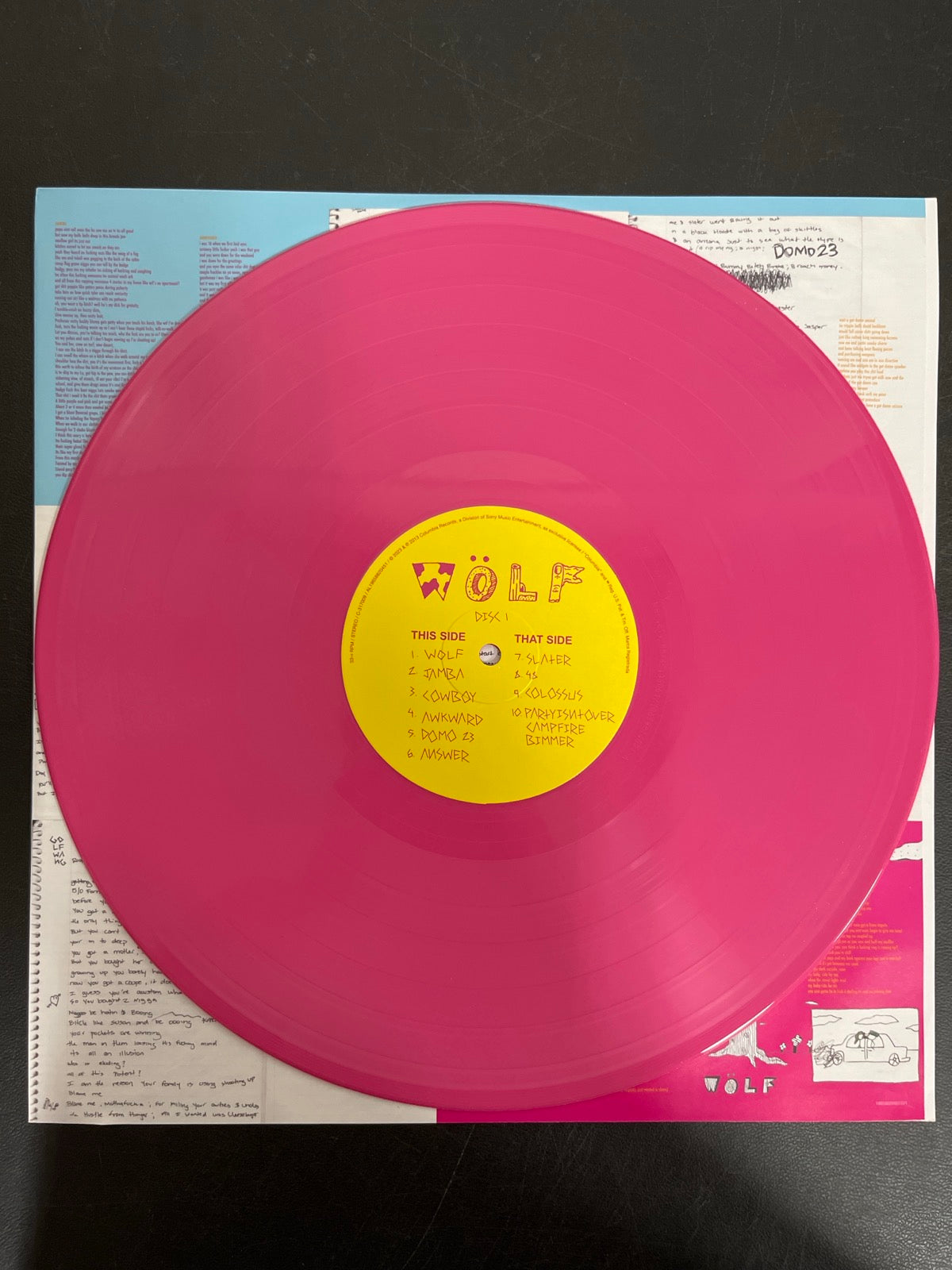 VINYL_1A - Tyler, The Creator - Wolf LE Pink Vinyl USED NOT TESTED